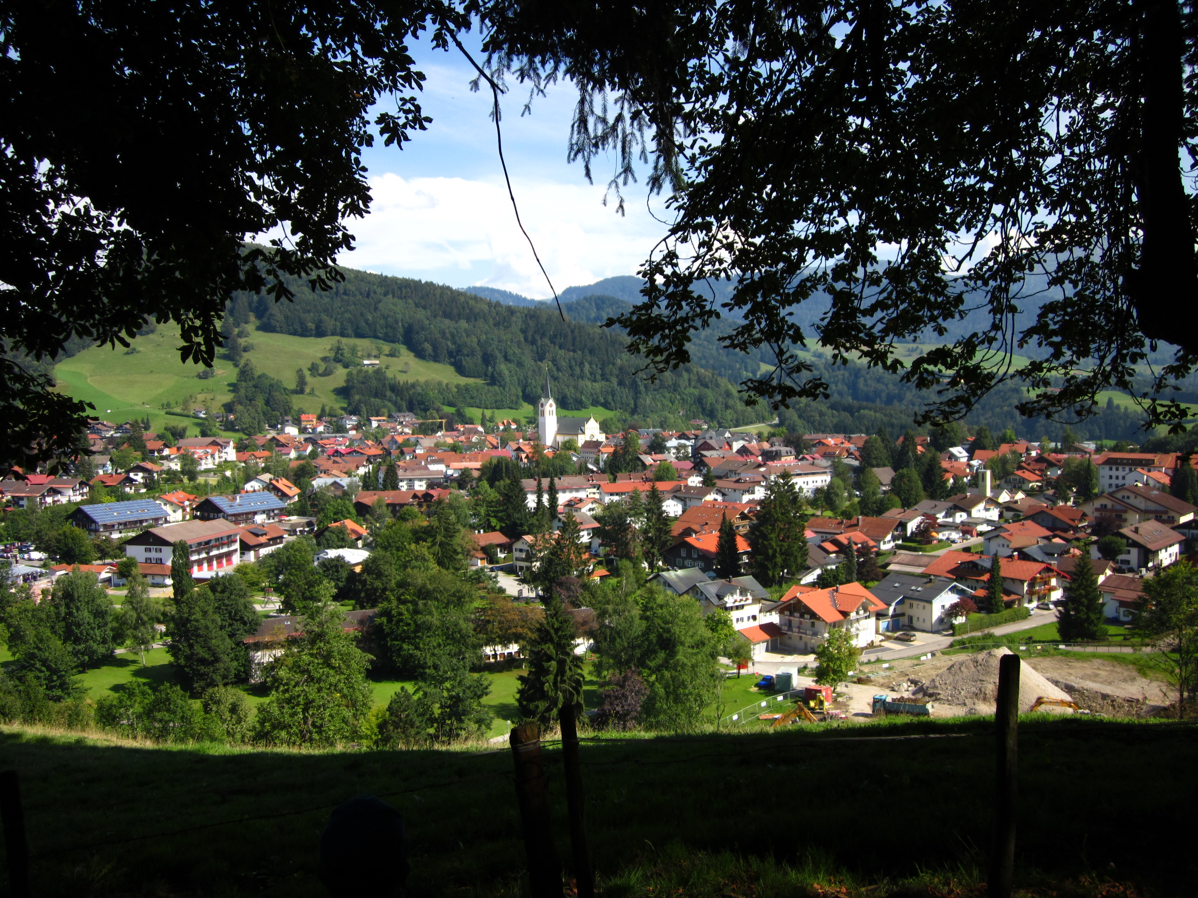 Blick auf Oberstaufen